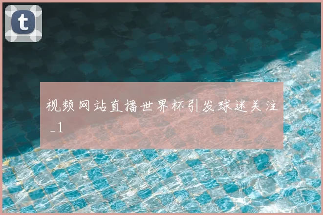 视频网站直播世界杯引发球迷关注 _1