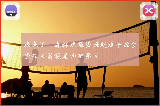 狼来了！森林狼强势崛起追平掘金紧咬火箭稳居西部第五